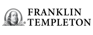Franklin Templeton logo with Benjamin Franklin illustration.